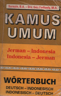 Image of Kamus Umum: Jerman-Indonesia, Indonesia-Jerman