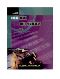 Image of Dasar-Dasar Riset Pemasaran Jilid 1