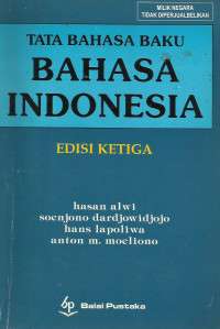 Image of Tata Bahasa Baku Bahasa Indonesia Edisi Ketiga