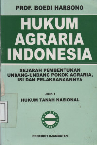 Image of Hukum Agraria Indonesia
