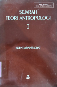 Image of Sejarah teori antropologi
