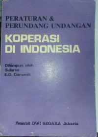 Image of Peraturan perundang-undangan koperasi di Indonesia